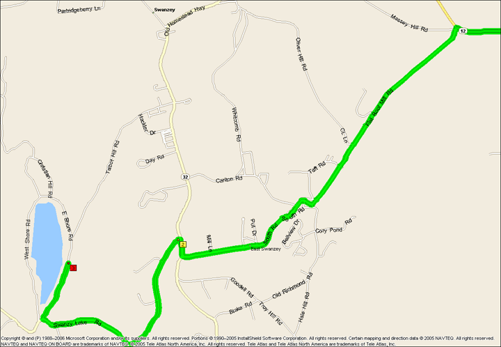 Map From Boston - Route 12